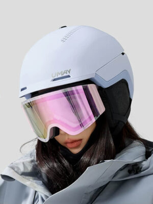 Integrated Ski Helmet with Goggles